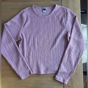 Old Navy Pink Textured Women's Top